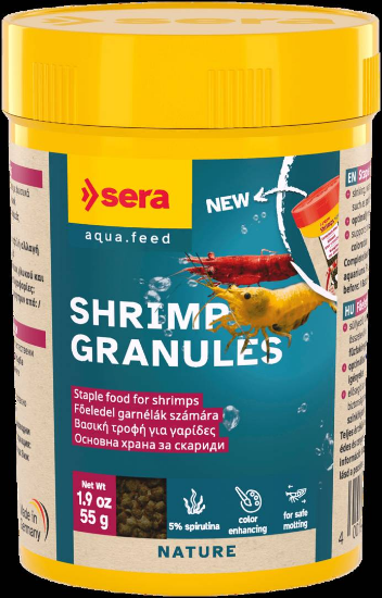 Sera Shrimps Naturе -Храна за сладко и соленоводни скариди 100 мл.